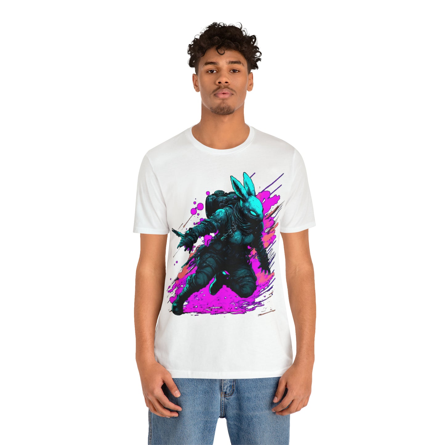 Jumping Tot (Black Outfit) - Unisex Jersey Short Sleeve Tee