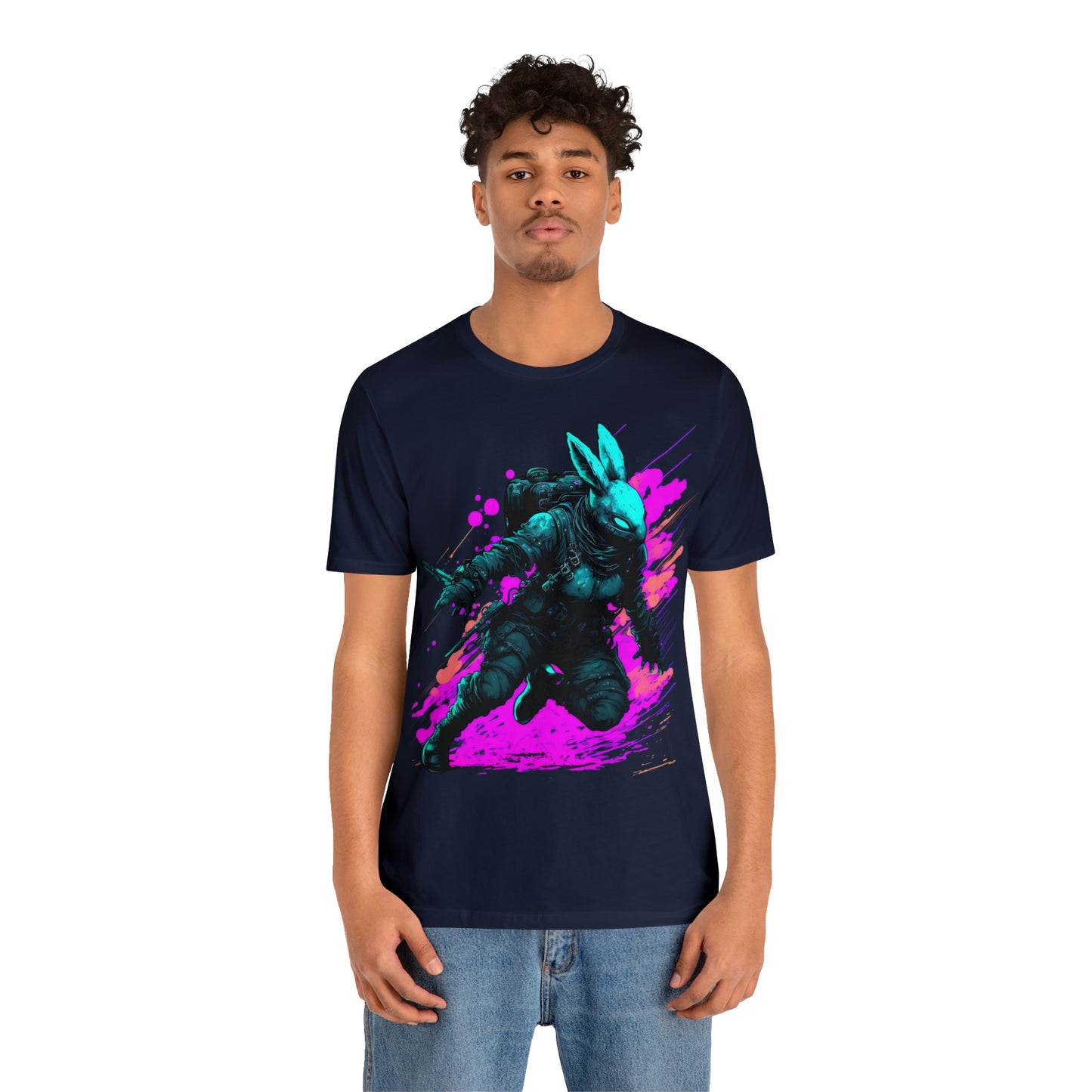 Jumping Tot (Black Outfit) - Unisex Jersey Short Sleeve Tee