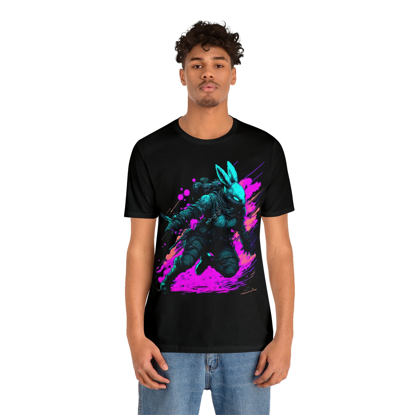 Jumping Tot (Black Outfit) - Unisex Jersey Short Sleeve Tee