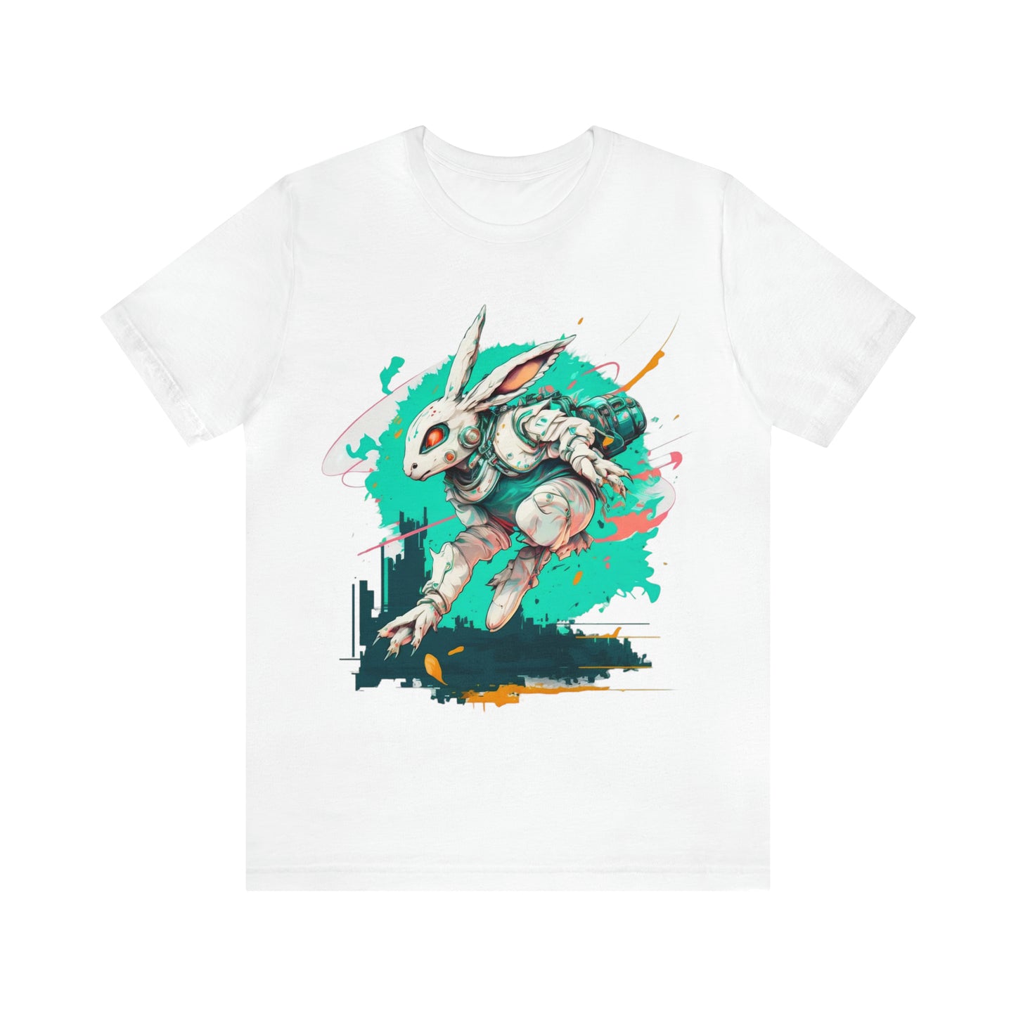 Jumping Tot (White Outfit) - Unisex Jersey Short Sleeve Tee